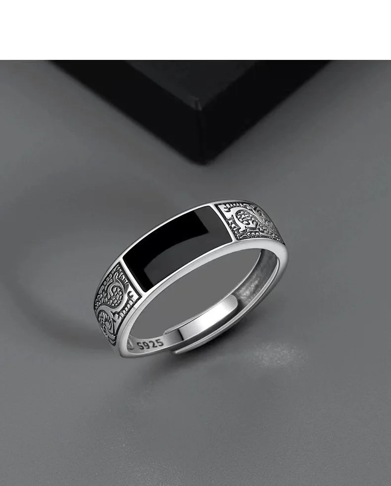 Midnight Black Gem Ring