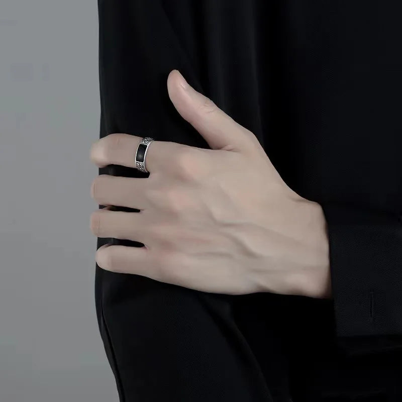 Midnight Black Gem Ring