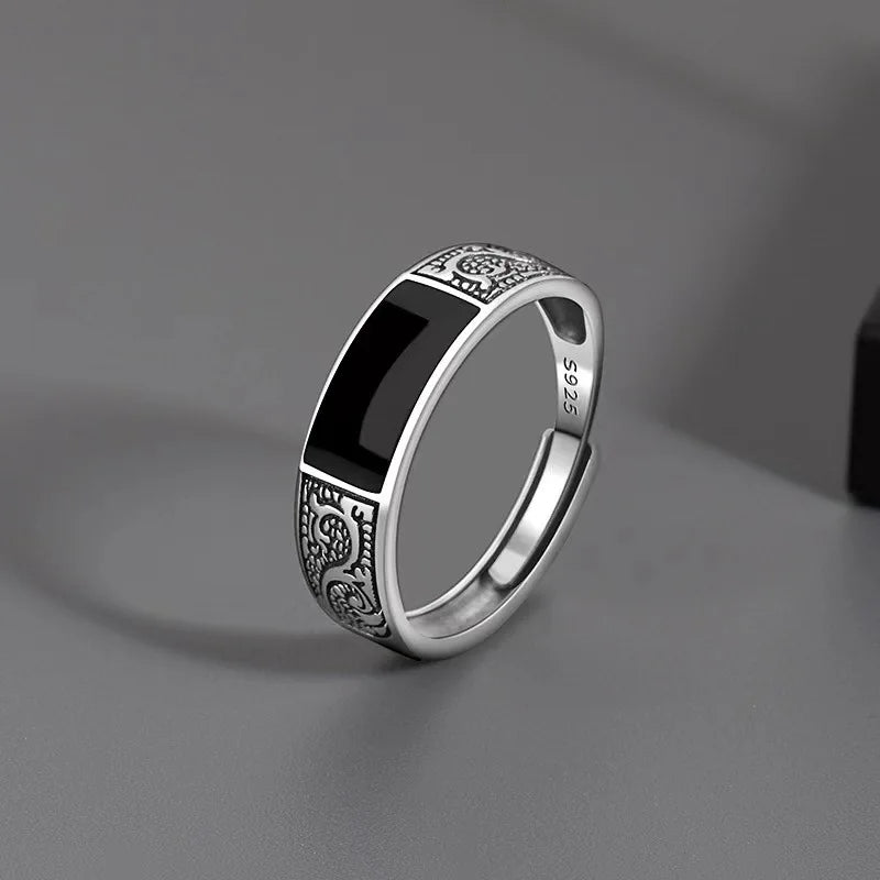 Midnight Black Gem Ring