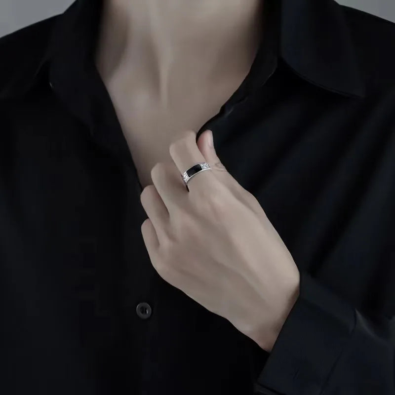 Midnight Black Gem Ring