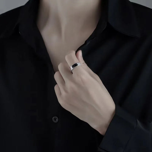 Midnight Black Gem Ring