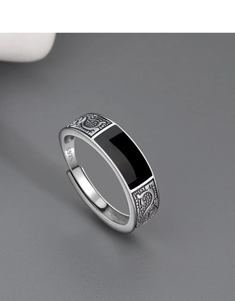 Midnight Black Gem Ring