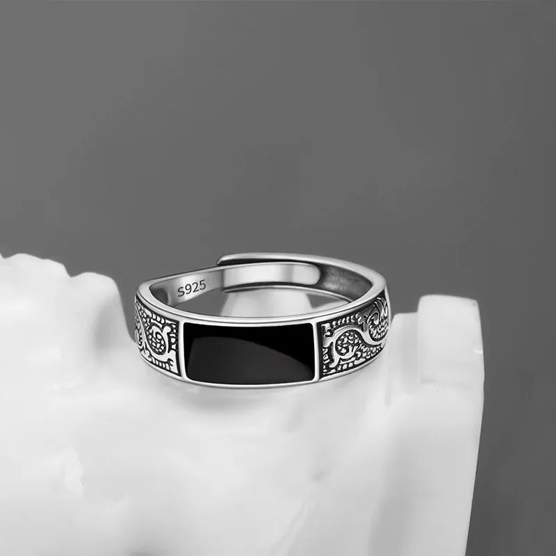 Midnight Black Gem Ring