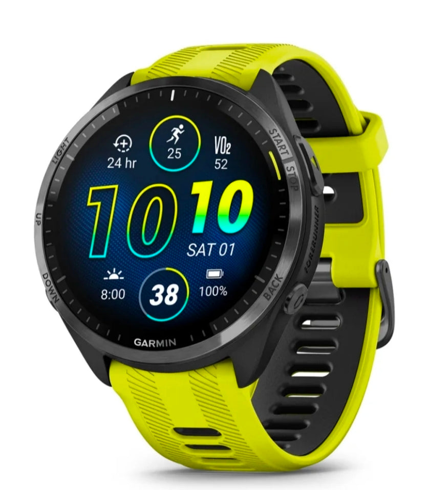 Forerunner 965 (Carbon Grey DLC Titanium, Amp Yellow)